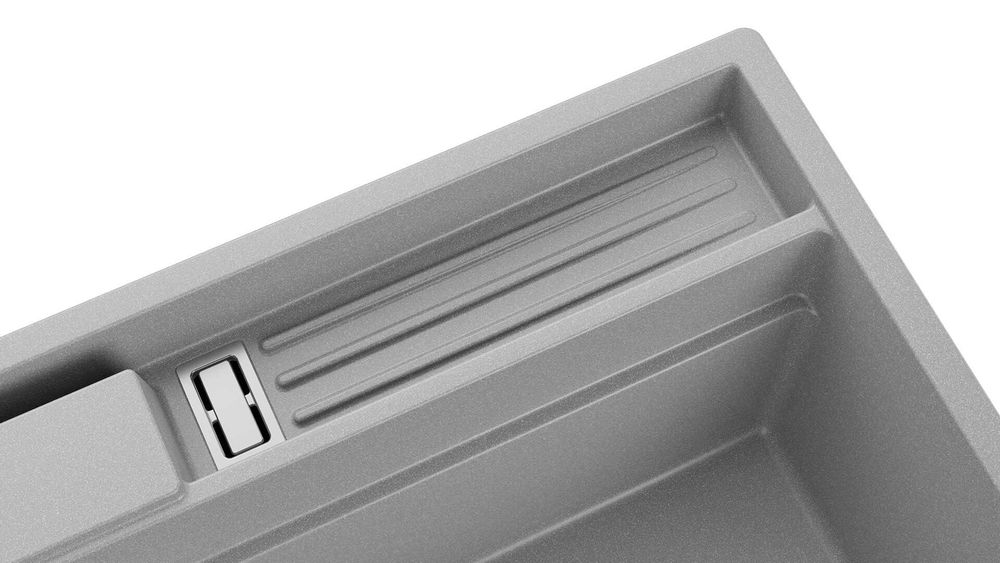 Сива кухненска мивка от гранит Осло 80 Премиум 780 x 530 мм