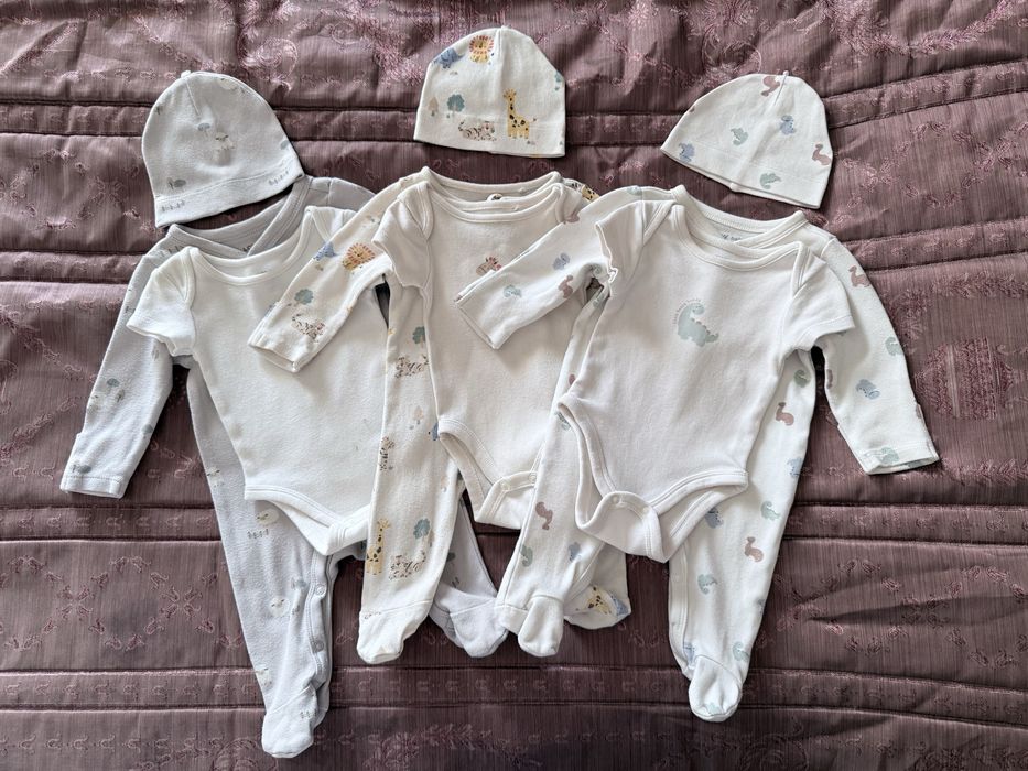 Набор детских бодиков на новорожденного мальчика