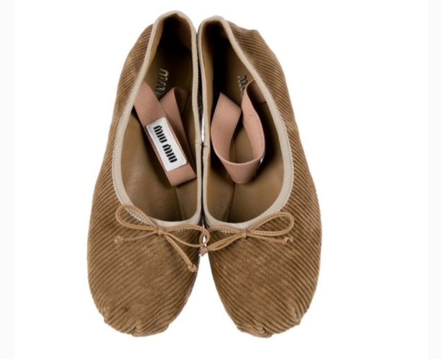 Miu Miu velvet ballerina