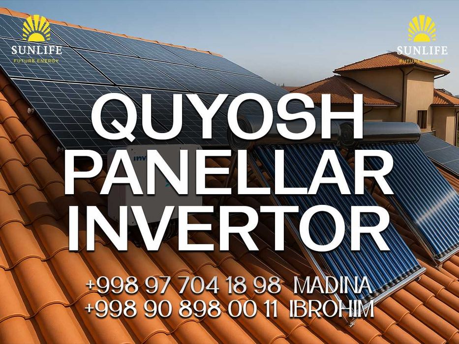 Солнечные панели Quyosh panel 550w