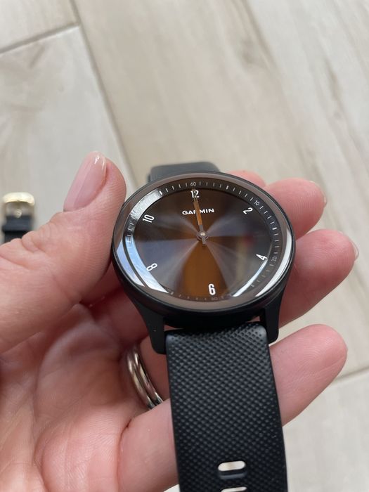 Garmin Vivomove Sport Black+Bratara piele croco