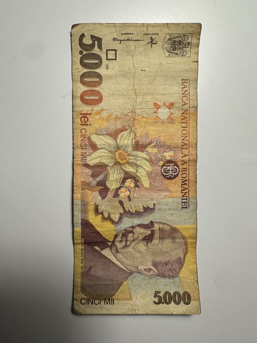 Bancnote 1000 lei si 5000 lei