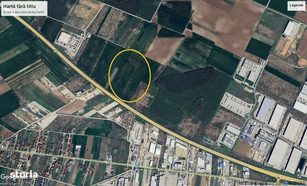 Teren intravilan Dragomiresti Deal A1 Bucuresti - Pitesti KM 14