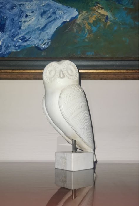 Древногръцка теракотена сова, керамична птица, символ на мъдростта