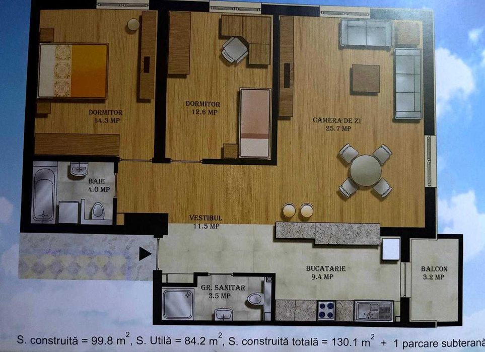 Inchiriez apartament de 3 camere in Complex Jupiter Bucuresti