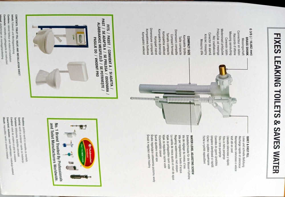 Valva de umplere - robinet flotor 3/8 LIV, Nou  - Brasov