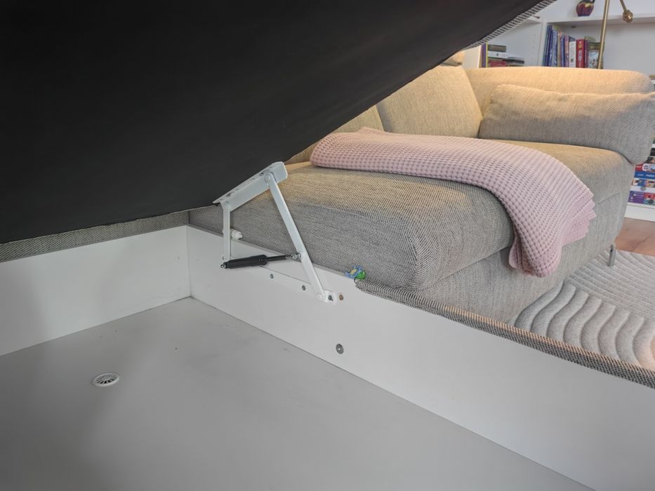 Canapea FAMMARP 3 locuri cu şezlong, stanga metal/Viarp bej/maro