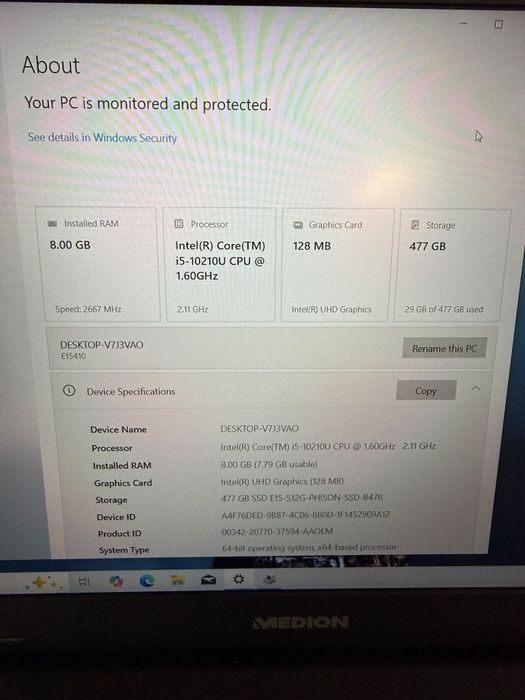 Laptop Medion Amanet BKG