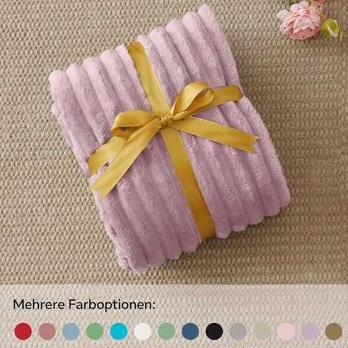 Плюшено одеяло 150x200см Corduroy Berry Purple