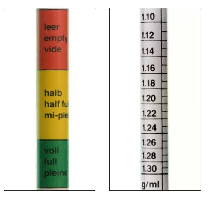 Densimetru acid baterie Gefo 6300, 18 ml - Produs nou!