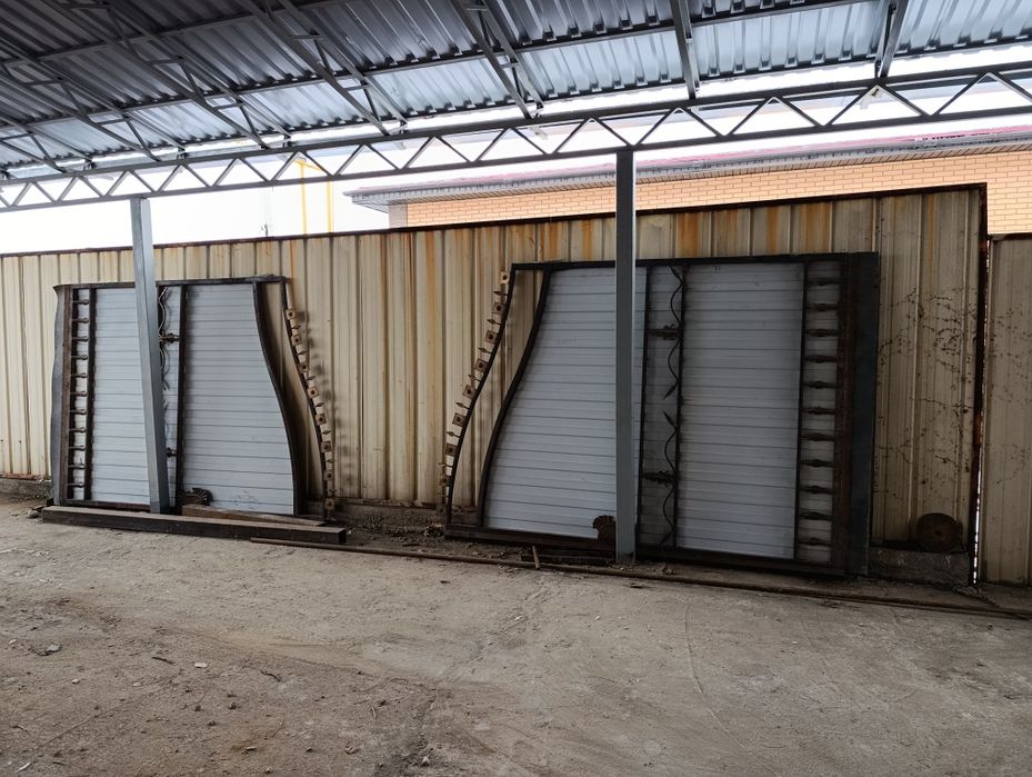 Ворота, б/у, металл