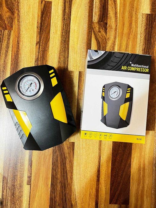 Насос для машины. Автомобильный компрессор 120Вт  (от прикуривателя)