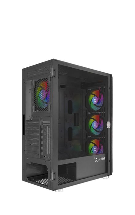 Carcasa AQIRYS NAOS, Mid-Tower, fara sursa, ATX, Black