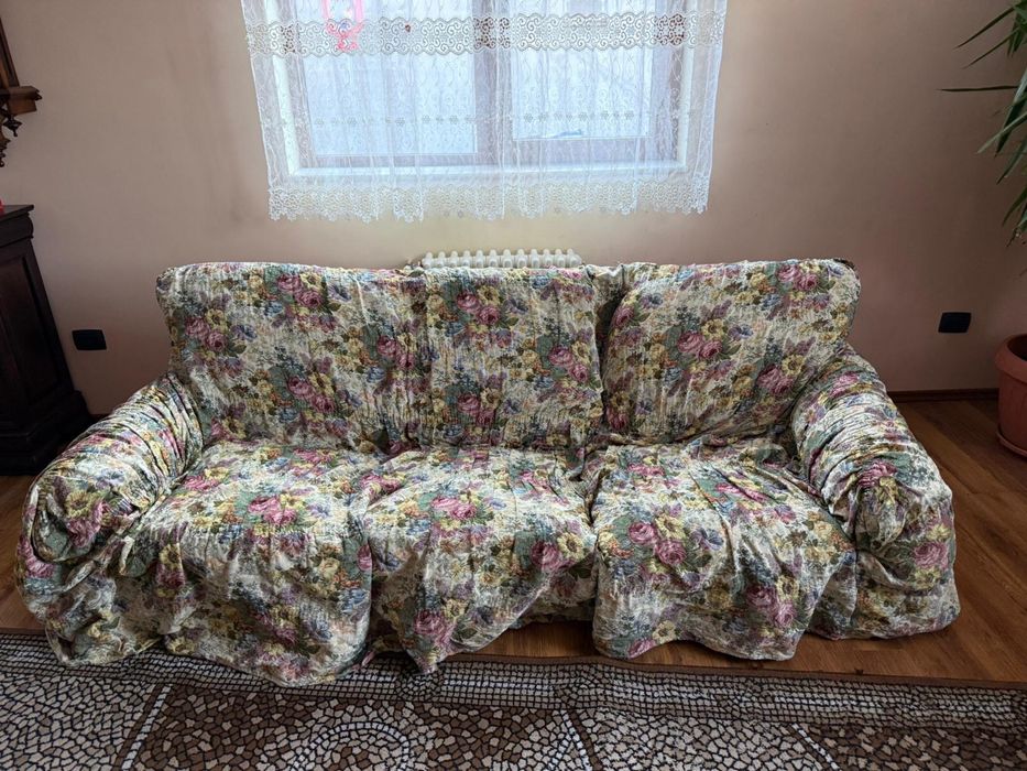Canapea si doua fotolii+husa canapea in culoarea fotolilor
