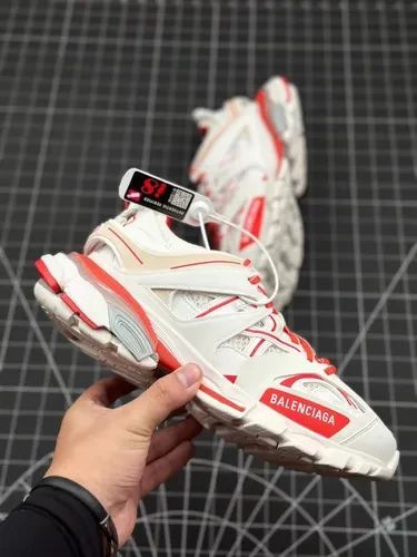 Balenciaga Track Sneaker "White/Red"