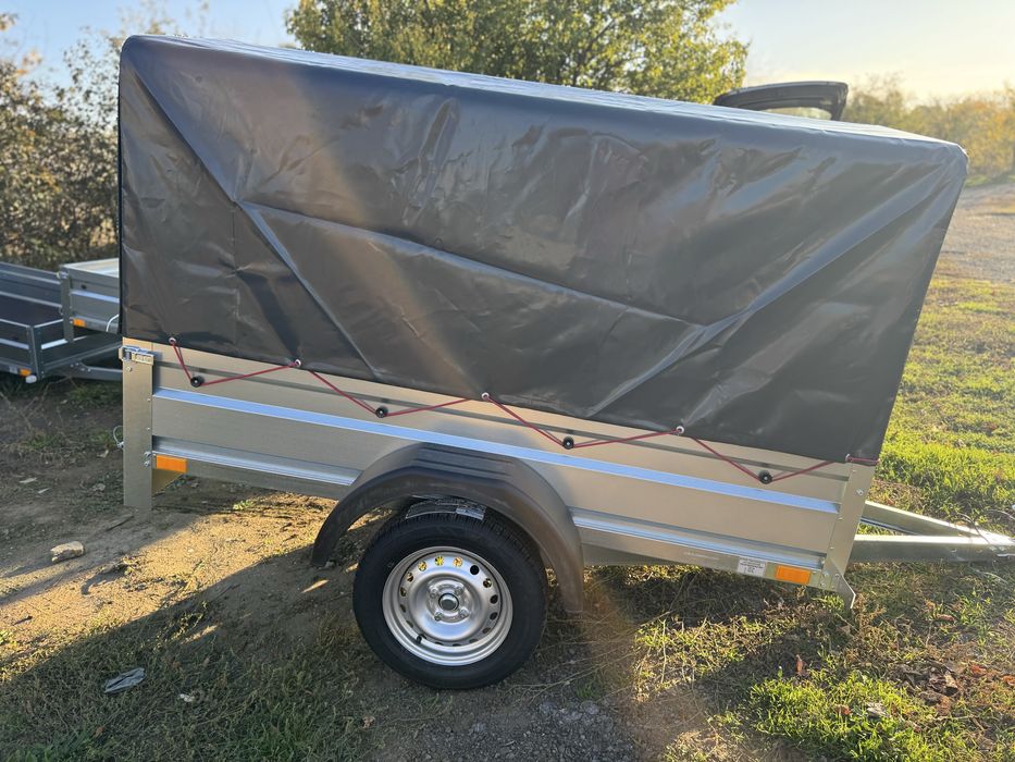 Remorcă nouă 750 kg, 235x125 cm, CIV+RAR efectuat, PREȚ REDUS, posibilitate RATE!!