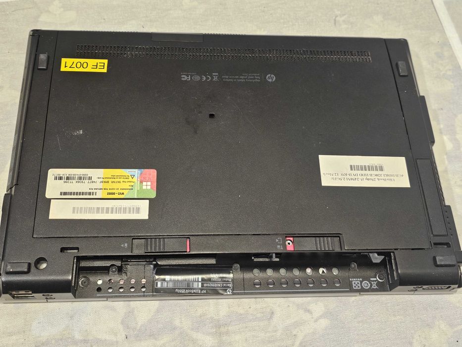 Laptop HP Elitebook 2560p Intel i5 4gb ram defect