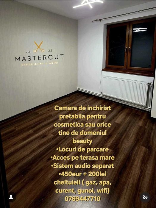 MasterCut Buna-Ziua, Post de inchiriat BARBER, COAFOR si camere libere