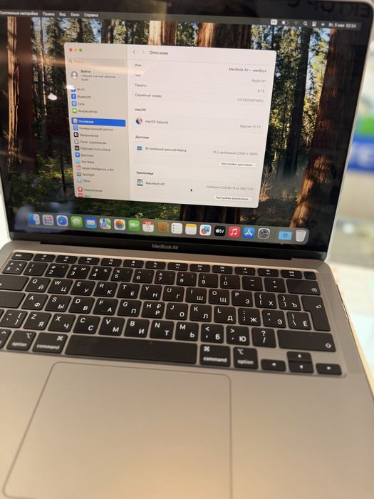 Macbook Air M1 256 EAC 17 циклов 100% акб
