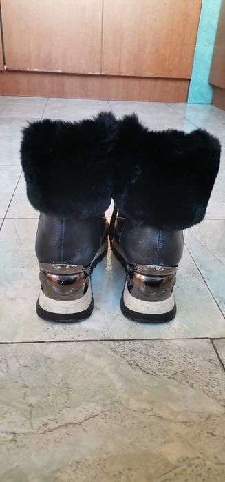 Дамски боти черни 39
