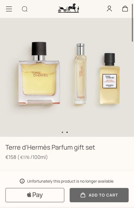 HERMES Terre d'Hermès парфюм 75 ml + 15 ml