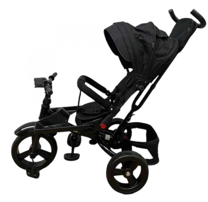 Tricicleta copii Cu pozitie de somn Muzica / lumini 8 luni-4 ani NEGRU