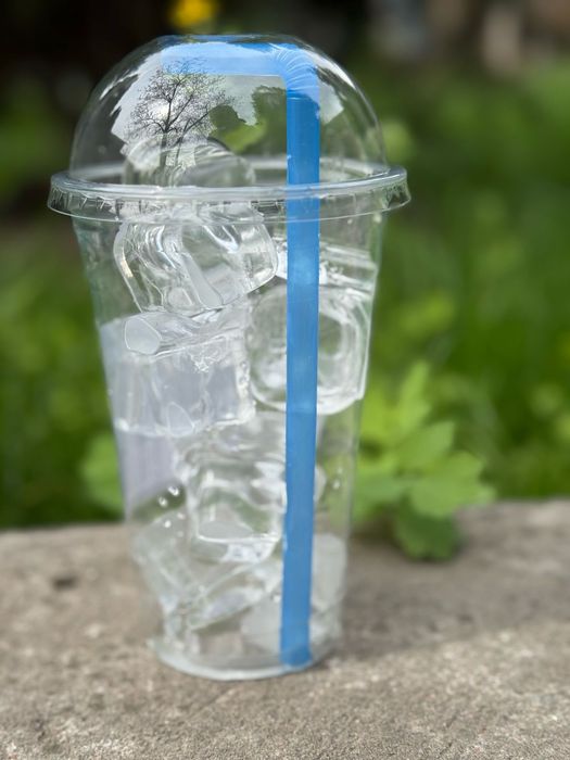 Лёд в стакане пищевой