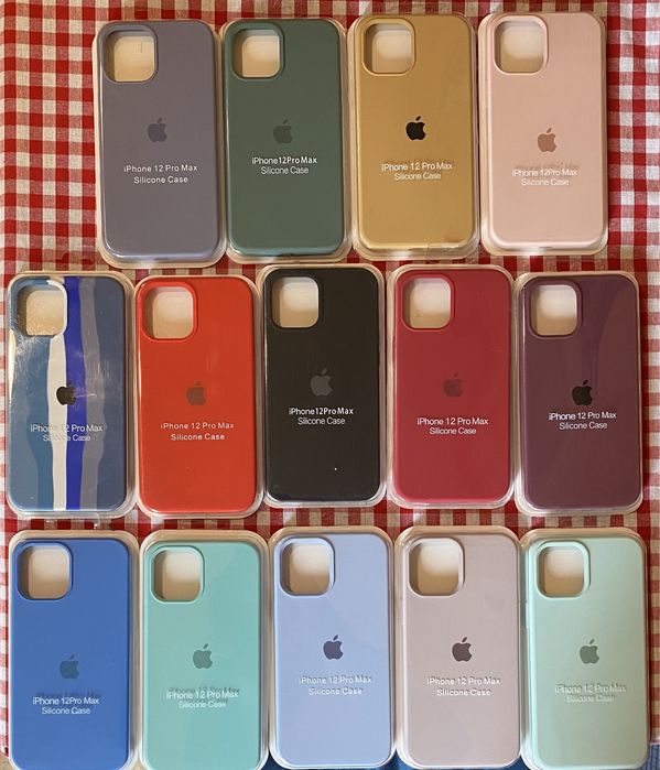 Huse Silicon Apple cu sigla Iphone X XS XR 11 11PRO 12 12PRO