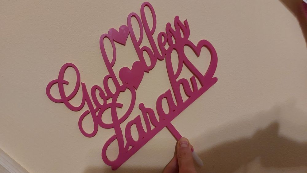 Topper tort - God bless Sarah