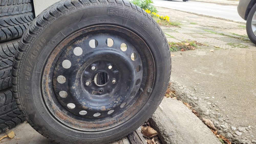 Железни джанти със зимни гуми