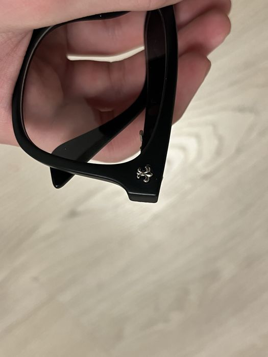 Очки хром хартс,glasses,черные нулевки