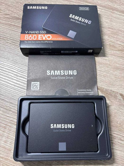 ССД/SSD Samsung 860 EVO 500GB SATA III – Отлично състояние (98% здраве)