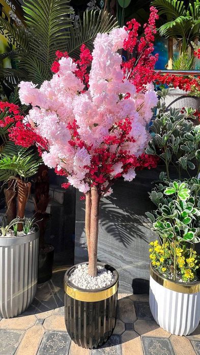 Искусственные цветы и деревья растения суний гуллар ва дарахтлар