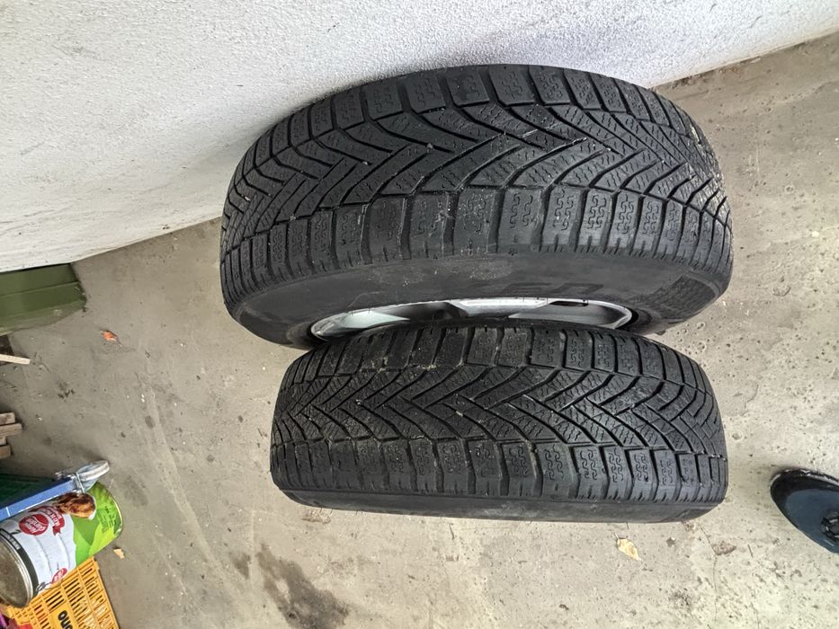 jante vw  5 x 112 cu cauciucuri de iarna 195 65 15