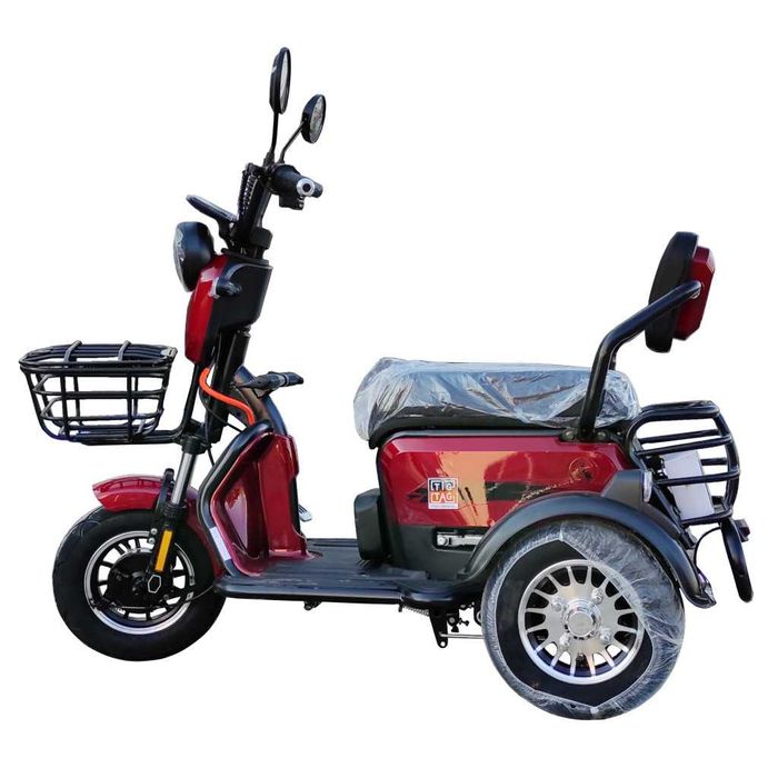 Двуместна електрическа триколка М11 задно 600Вата двигател