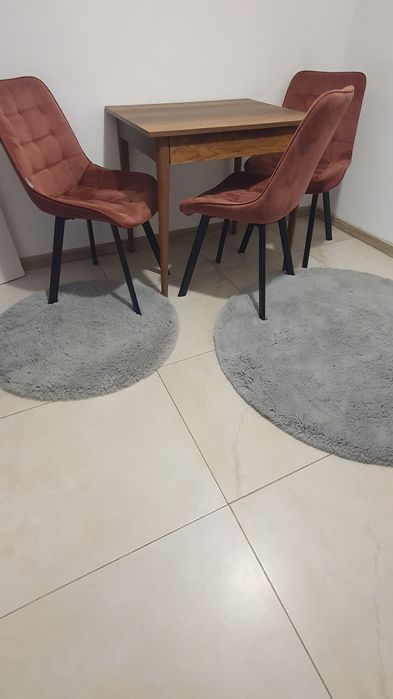 Masă, scaune , covoare ..