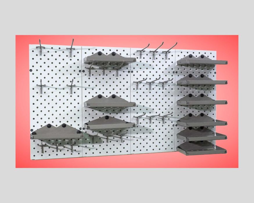 Панель перфорированная, настенная, для магазина и склада alpp