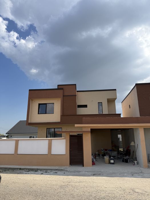 Vila P+1, 4 camere, placa beton,proiect Mediteranean,Valu lui Traian