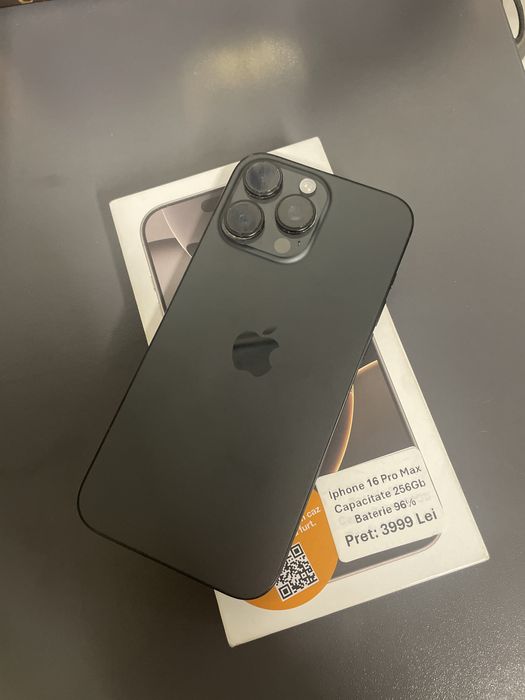Amanet ozana vinde iPhone 16 pro max 96% baterie