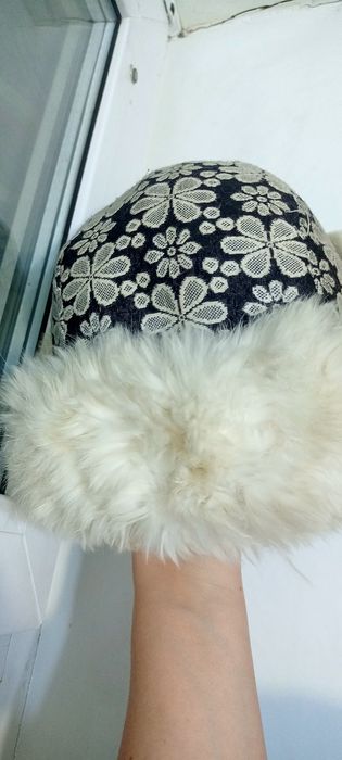 Шапка мех натуральный кролик
