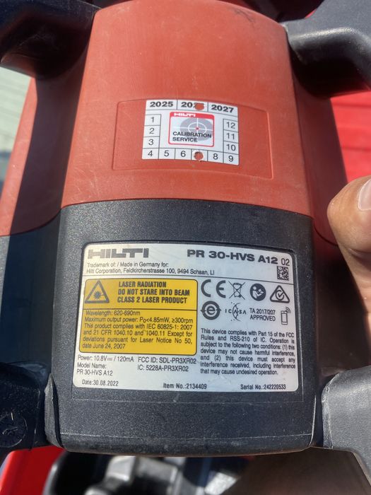 Nivela laser HILTI PR 30-HVS, an 2022