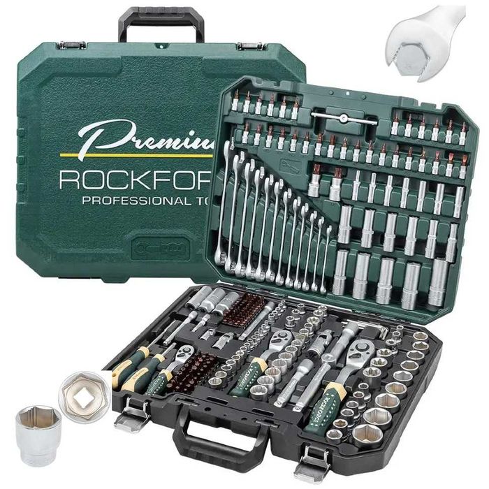 Гедоре 216 части със специални вложки 1/2'', 1/4'' и 3/8'' RockForce