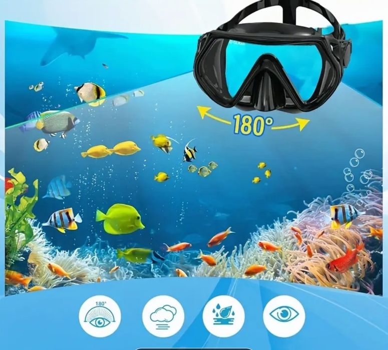 Комплект за гмуркане, шнорхелинг с плавници, маска и шнорхел + чанта