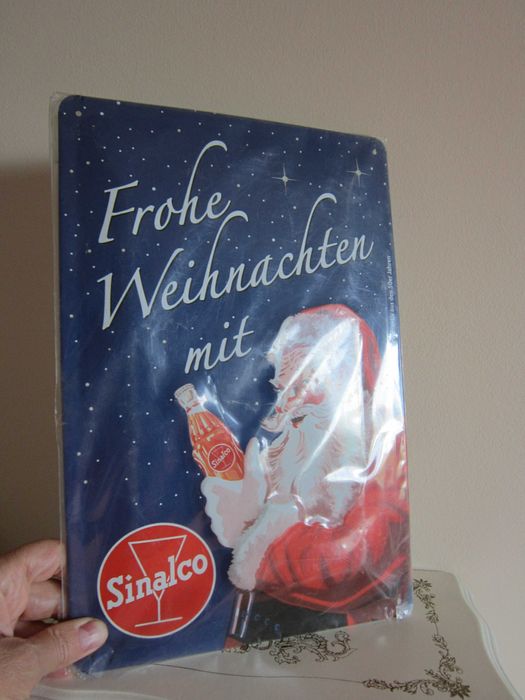 cadou rar Mos Craciun reclama metalica 3D +calendar perpetuu Coca Cola