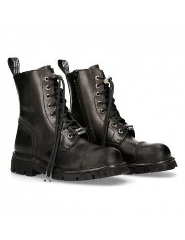 New Rock metallic рокерски/метълски кожени ботуши/боти/кубинки