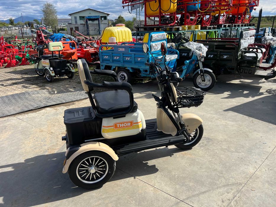 Triciclu electric tuk tuk Thor SXL PRO 1000W cu CIV  nou Agramix