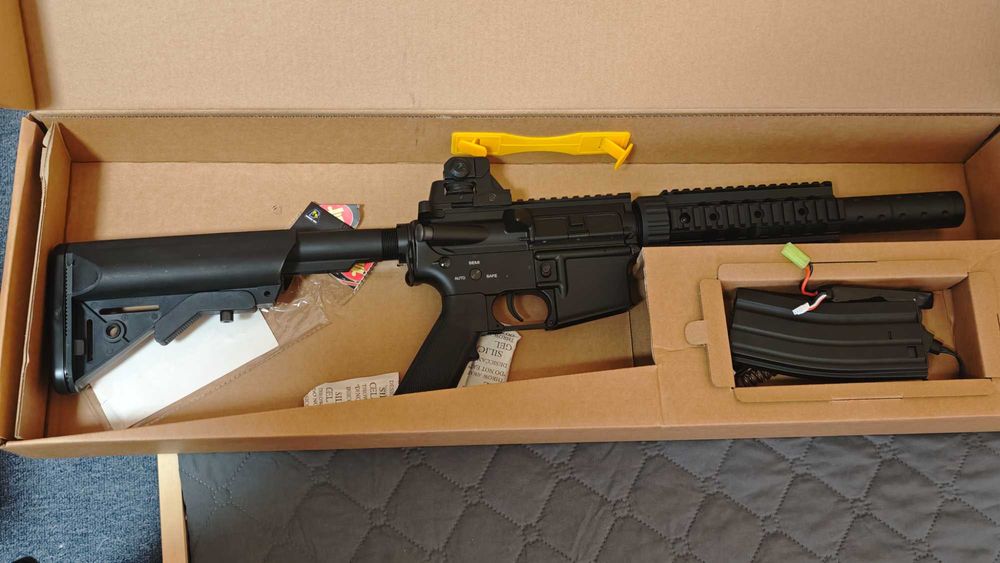 Airsoft карабина bell M4 038 тунингована на  2 джаула, чисто нова!