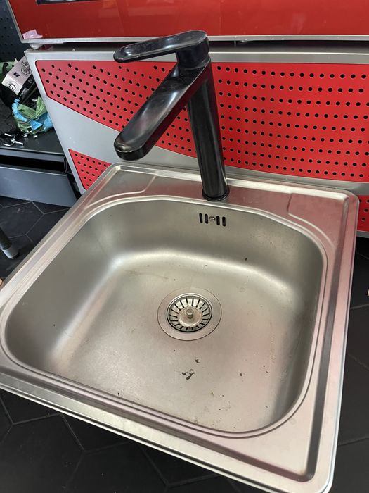 Baterie si chiuveta inox 50x50cm