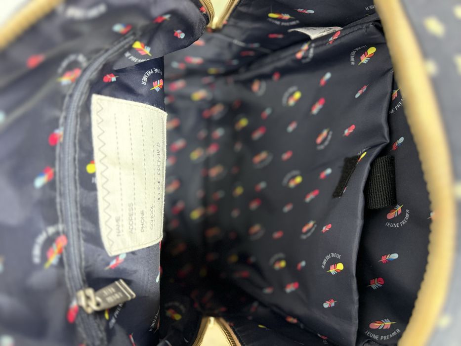 Jeune Premier раница за момиче в тъмно синьо и златно