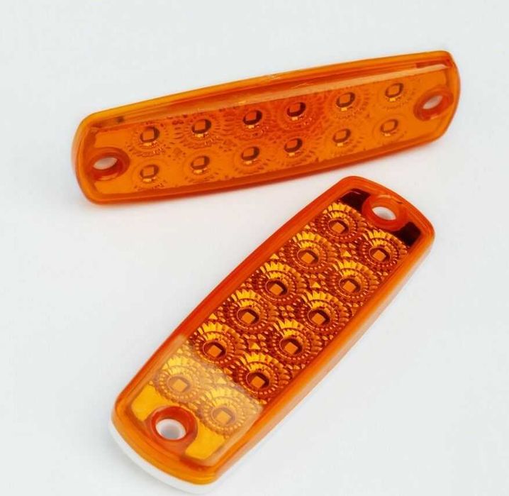 1 бр. блиц мигащи габарити ЛЕД LED Пътна помощ оранжеви , 12-24V